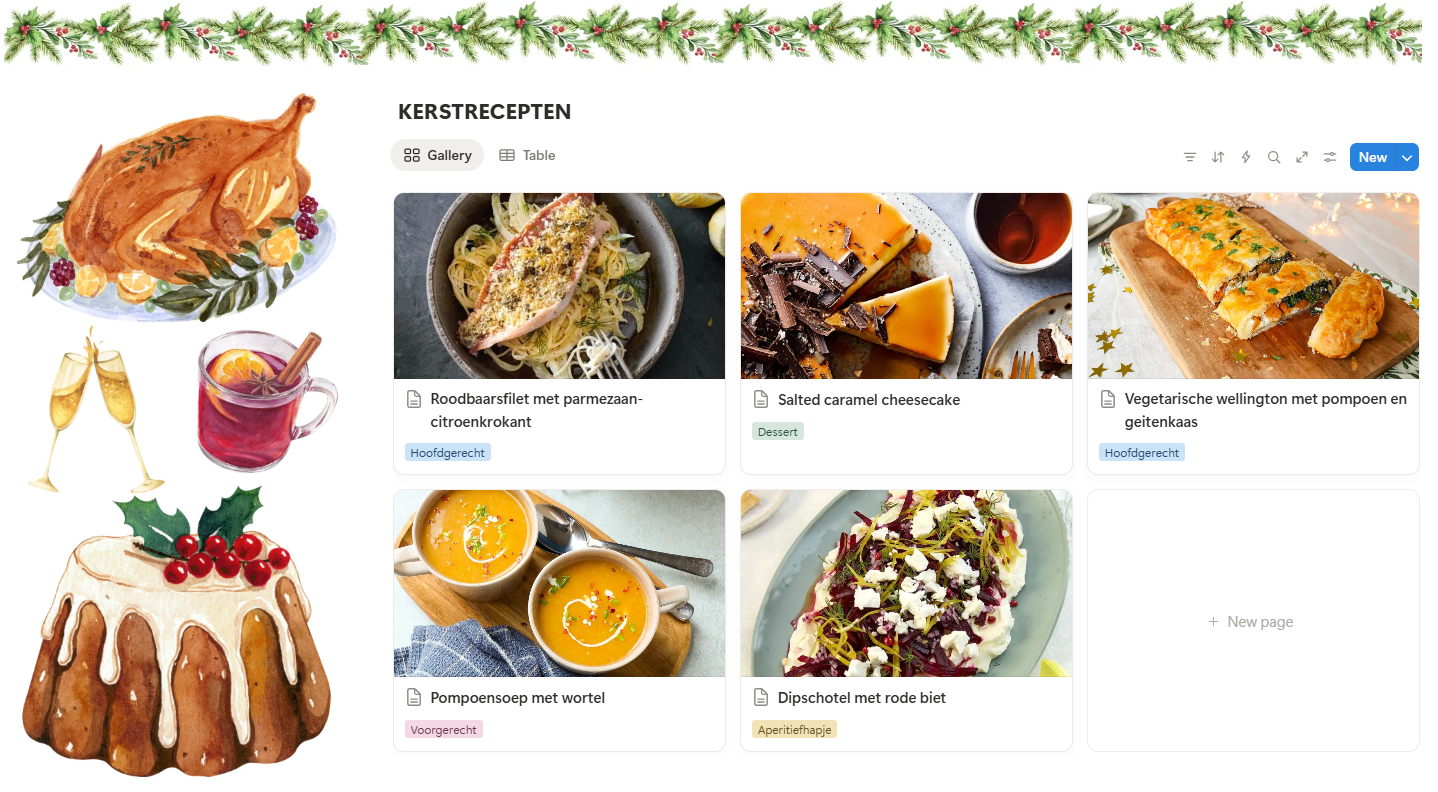 Gratis kerstplanner - Notion